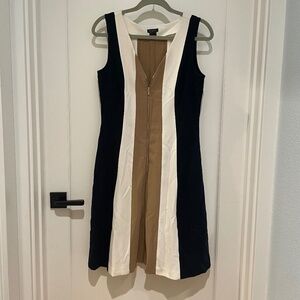 Ann Taylor Zipper Flare Dress